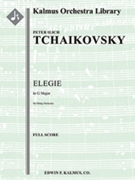 Elegie in G Major [string orchestra] by Peter Tchaikovsky for Conductor Score