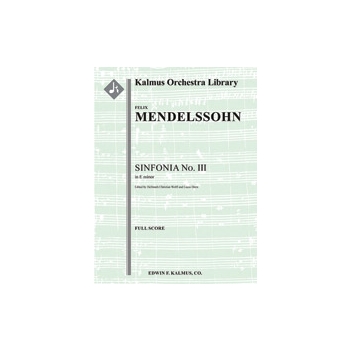 Sinfonia No. 3: String Symphony in E minor [String Orchestra, Ensemble Works]