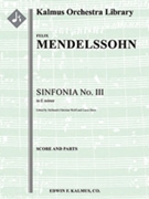 Sinfonia No. 3: String Symphony in E Minor [String Orchestra] by Mendelssohn Felix - Hellmuth Christian Wolff - for Conductor Score and Parts