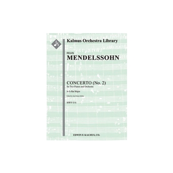 Concerto for Two Pianos and Orchestra in A-flat (No. 2), MWV O 6 [2.2.2.2: 2.2.3.3: Timp: Str (9.8.7
