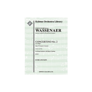 VI Concerti Armonici: Concertino No. 2 in G, IUW 3 (Concerto Armonico in G; spuriously attributed to