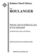 Pour les Funerailles d'un Soldat [Cantata/ Oratorio, Orchestra Accompaniment]