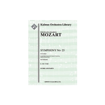 Symphony No. 25 in G minor, K. 183/173dB (Critical Ed.) [0.2.0.2: 4.0.0.0: Str (4-4-3-3-3 in set)]