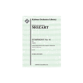 Symphony No. 41 in C, K. 551 'Jupiter' (critical edition) [1.2.0.2: 2.2.0.0: Timp: Str (4-4-3-3-3 in