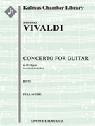 Concerto for Guitar in D, RV 93 (Lute) [str (vn,va,vc/cb), solo guitar in set]