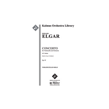 Concerto for Cello in E minor, Op. 85 [2(2dPicc[opt]).2.2.2: 4.2.3.1[opt]: Timp: Str (9-8-7-6-5 in s