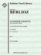 Summer Nights, Op. 7 (Les nuits d'ete): 2. Le spectre de la rose (transposed in D) [2, 1, 2, 0 - 2,