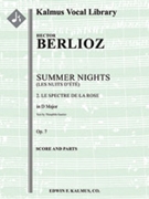 Summer Nights, Op. 7 (Les nuits d'ete): 2. Le spectre de la rose (transposed in D) [2, 1, 2, 0 - 2,