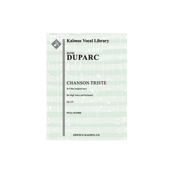 Chanson Triste [composer's transcription, E-flat] [2.0.0.0:4.0.0.0: Hp: Str (9-8-7-6-5 in set): Solo