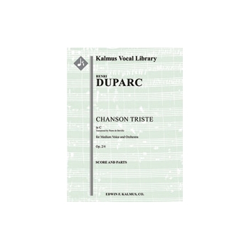 Chanson Triste [composer's transcription, C] [2.0.2.0: 4.0.0.0: Hp: Str (9-8-7-6-5 in set): Solo Med