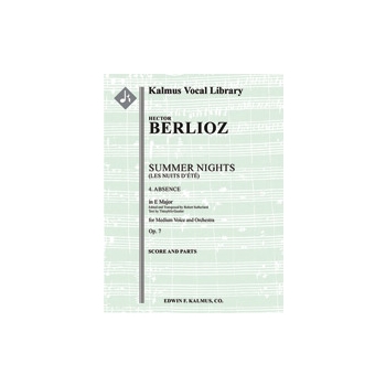 Summer Nights, Op. 7 (Les nuits d'ete): 4. Absence (transposed in E) [2.1.2.0: 2.0.0.0: Str (9-8-7-6