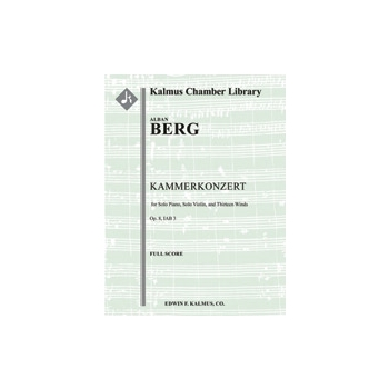 Kammerkonzert, Op. 8/ IAB 3 (Chamber Concerto) for Solo Piano, Solo Violin, and Thirteen Winds [Solo