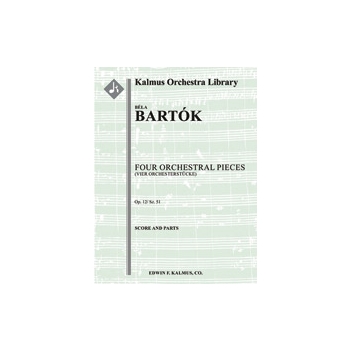 Four Orchestral Pieces, Op. 12 (Sz. 51) [4(3&4dPicc).3(2&3dEH).3(3dEb/BCl)+BCl(dEb).4(4dCBsn): 4.4(A