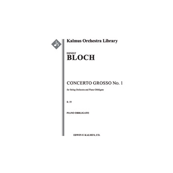Concerto Grosso No. 1 for String Orchestra and Piano Obbligato, B. 59 [String Orchestra (8-8-5-5-5 i
