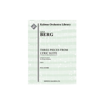 Three Pieces from the Lyric Suite (3 Stucke aus der Lyrischen suite) [String Orchestra (8-8-5-5-5 in