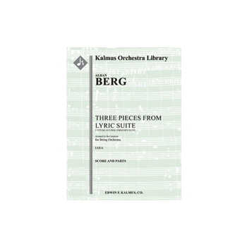 Three Pieces from the Lyric Suite (3 Stucke aus der Lyrischen suite) [String Orchestra (8-8-5-5-5 in