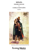 Sonata Opus 166 by Saint-Saens Camille for Oboe and Piano