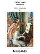 Theme Varie Opus 89 by Chaminade Cecile for Piano