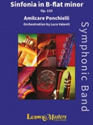 Sinfonia in B-flat Minor [Concert Band] by Ponchielli Amilcare - Luca Valenti - for Conductor Score and Parts
