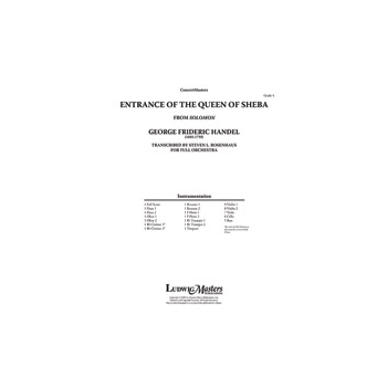 Solomon, HWV 67: Entrance of Queen of Sheba [2.2.2(opt).2: 2.2.0.0: Timp: Str (9-8-7-6-5 in set)]