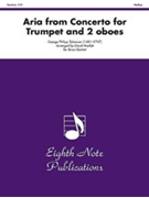 Aria (from Concerto for Trumpet and Two Oboes) by Telemann Georg Philipp - Marlatt David - for Brass Quintet
