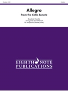 Allegro From Cello Sonata by Marcello Benedetto - Marlatt David - for Saxophone Quartet (SAAT)