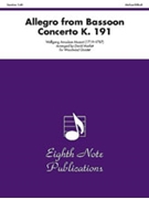 Allegro (from Bassoon Concerto K. 191) by Mozart Wolfgang Amadeus - Marlatt David - for Woodwind Q