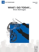What I Do Today...