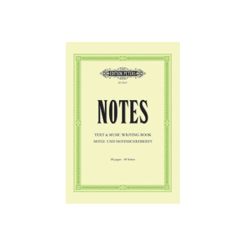 Notes: Text & Music Writing Book