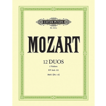 12 Duos KV Anh. 152, Volume 1 (No. 1-4) [Violin Duet]