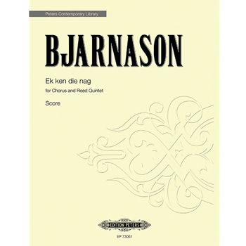 Ek ken die nag [Chorus, Oboe, Clarinet in B, Alto Saxophone, Bass Clarinet, Bassoon]