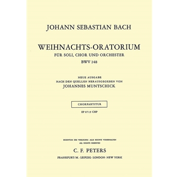 Christmas Oratorio BWV 248 Choral Score [Choral Score]