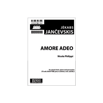 Amore Adeo (Mixed Choir) [SSAATTBB, soli TS, pno., w.chimes, crot. (ad lib.)]