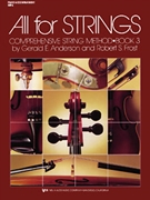 All For Strings Bk 3 by Anderson and Frost - Frost Robert S - for Piano Accompaniment