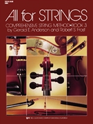 All For Strings Bk 3 by Anderson and Frost - Frost Robert S - for String Bass