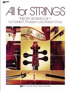 All For Strings Bk 1 Theory Workbk by Anderson and Frost - Frost Robert S - for String Bass (Theory 1)