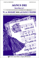 Agnus Dei by Mozart Wolfgang Amadeus - Telfer Nancy - for Unison