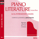 Piano Literature Volume 3 CD by - Bastien - HIdy Diane for CD