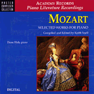 Selected Works For Piano by Mozart Wolfgang Amadeus Hidy Diane for CD