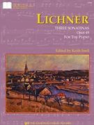 Three Sonatinas Opus 49 by Lichner - Snell Keith - for Piano