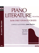 Piano Literature Volume 4 CD by Bastien Hidy Diane for CD