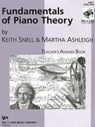 Fundamentals Of Piano Theory Teacher's Answer Book 1 by Snell and Ashleigh - Ashleigh Martha - for Teaching Aid