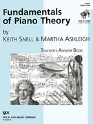 Fundamentals Of Piano Theory Teacher's Answer Book 2 by Snell and Ashleigh - Ashleigh Martha - for Teaching Aid