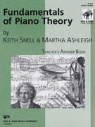 Fundamentals Of Piano Theory Teacher's Answer Book 3 by Snell and Ashleigh - Ashleigh Martha - for Teaching Aid