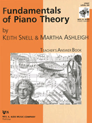 Fundamentals Of Piano Theory Teacher's Answer Book 6 by Snell and Ashleigh - Ashleigh Martha - for Teaching Aid