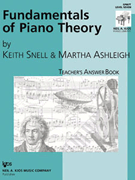 Fundamentals Of Piano Theory Teacher's Answer Book 7 by Snell and Ashleigh - Ashleigh Martha - for Teaching Aid