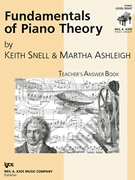 Fundamentals Of Piano Theory Teacher's Answer Book 8 by Snell and Ashleigh - Ashleigh Martha - for Teaching Aid