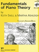Fundamentals Of Piano Theory Teacher's Answer Book 9 by Snell and Ashleigh - Ashleigh Martha - for Teaching Aid