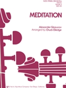 Meditation by Glazunov Alexander - Elledge Chuck - for String Orchestra