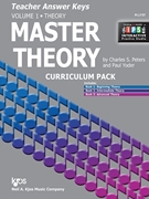 Master Theory Curriculum Pack Vol. 1 by Peters and Yoder - Paul Yoder - for Teacher Book